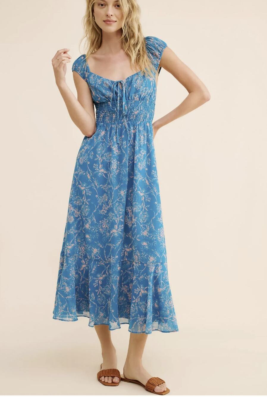 Anthropologie Hutch Medallion Tile Print Dress